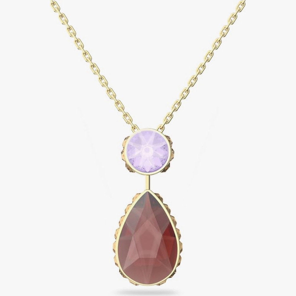 Swarovski asymmetrical rotating necklace